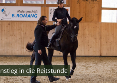 Einstieg in die Reitstunde
