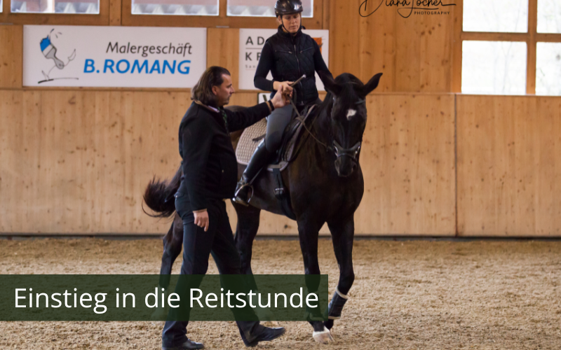 Einstieg in die Reitstunde